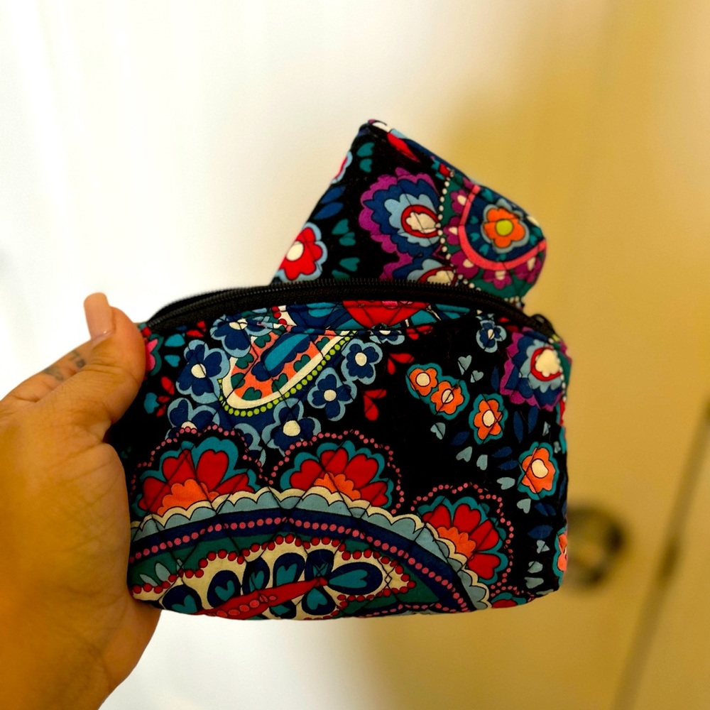 Vera Bradley make-up case with wallet style insert!